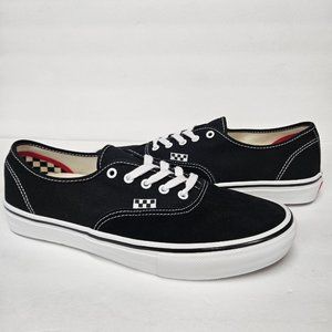 VANS Authentic Sneaker Shoes, Black/White
